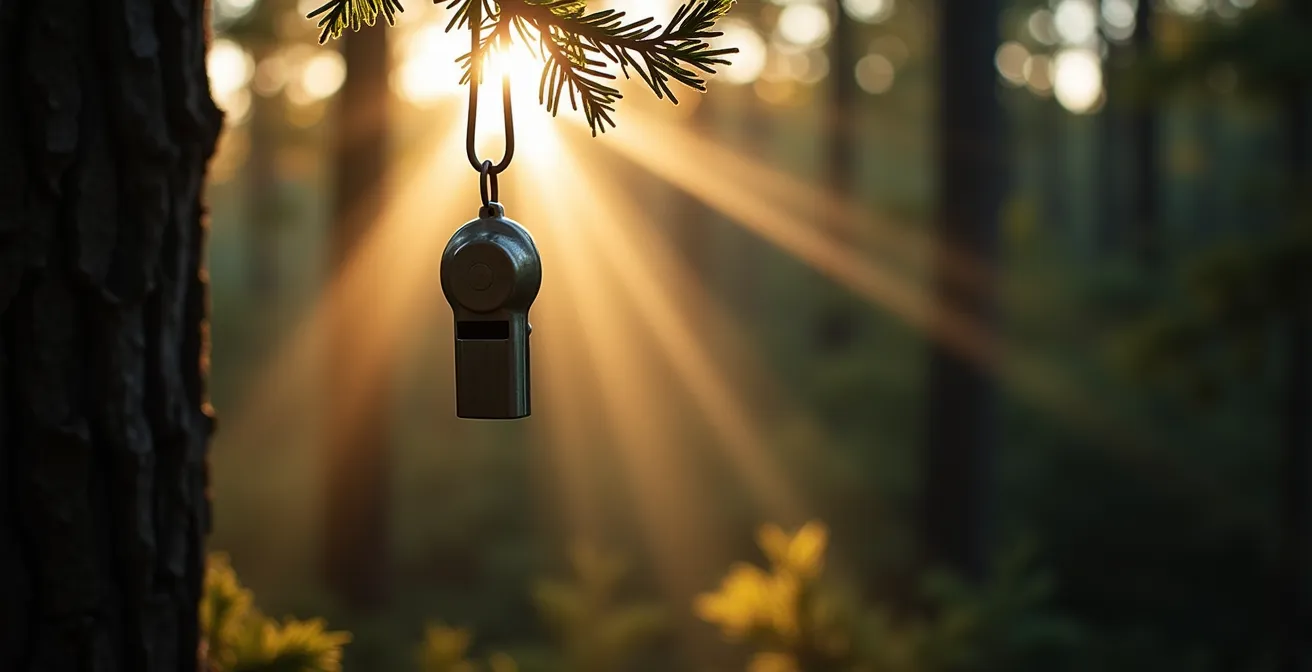 Démonstration du protocole de signalisation d'urgence en forêt québécoise