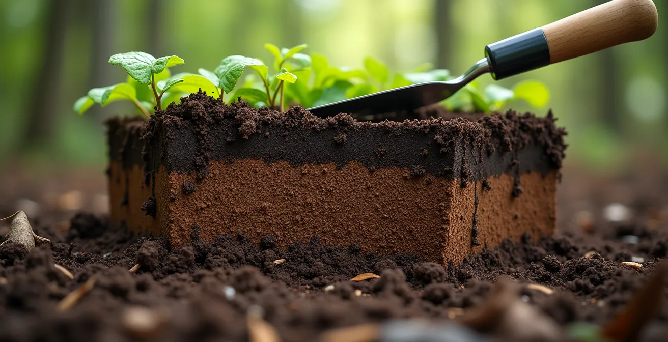 Démonstration de la technique du trou de chat en forêt boréale